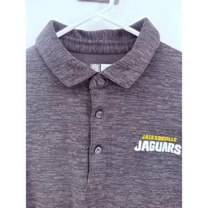 NFL Jacksonville Jaguars Mens Polo Shirt Team Apparel Black Size Small